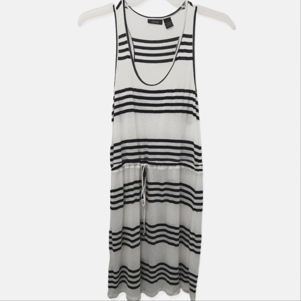 Apt. 9 Swim Coverup Beach Dress Size Small Black White